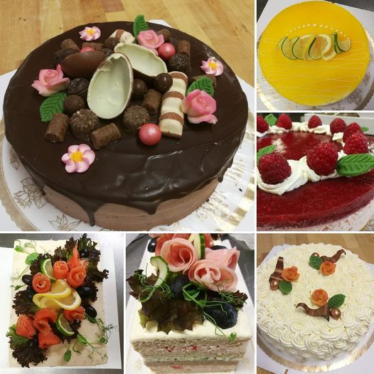 Kemijärven Leipomopalvelut produces different types of layer cakes